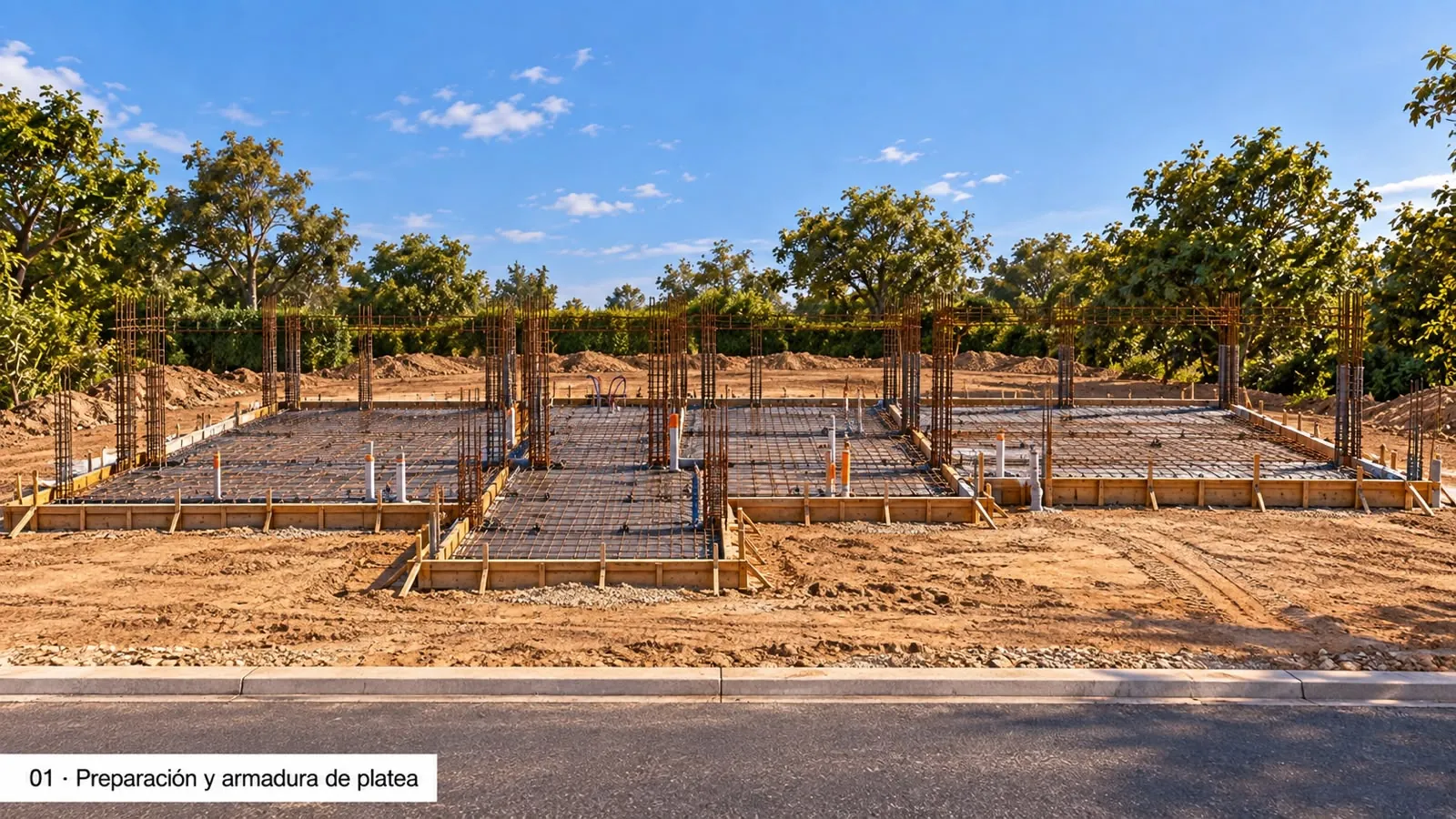 Modelo Argentina estilo Gótico, etapa de obra 1 de 9