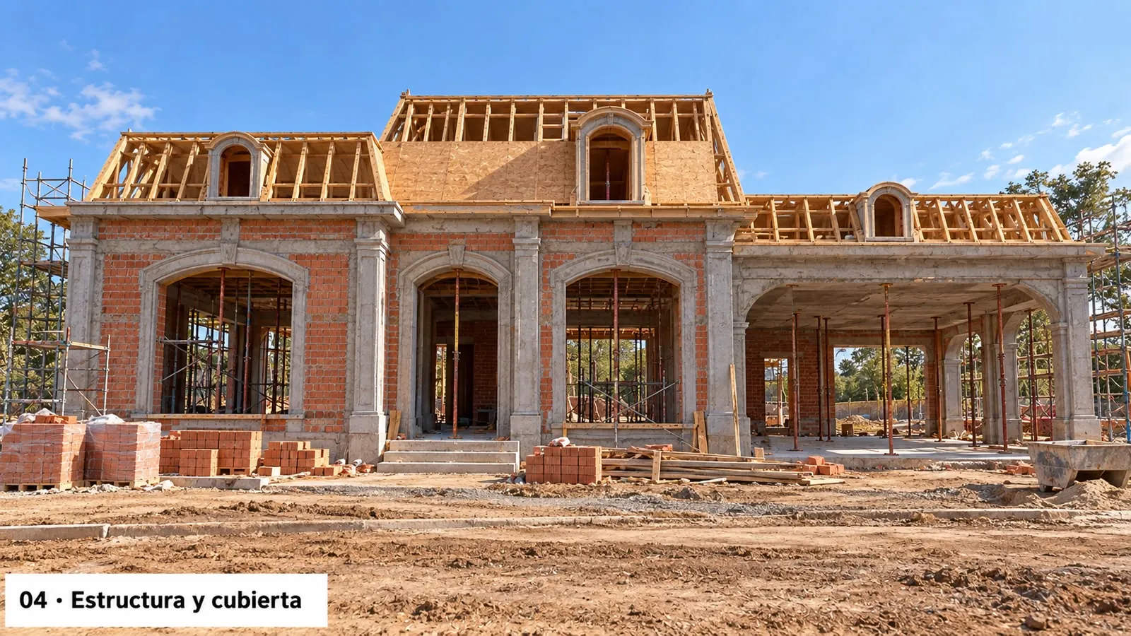 Modelo Argentina estilo Gótico, etapa de obra 4 de 9