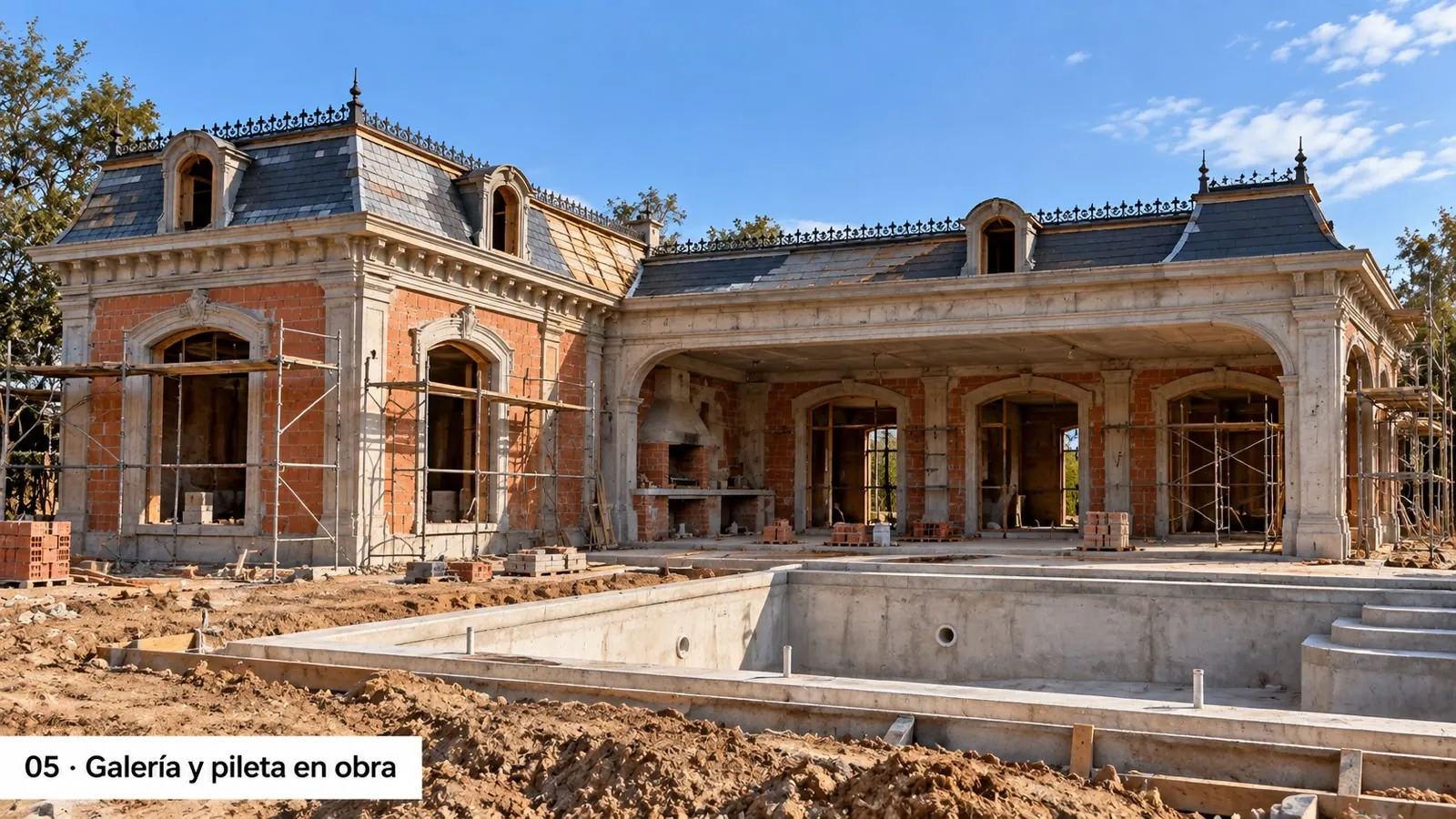 Modelo Argentina estilo Gótico, etapa de obra 5 de 9