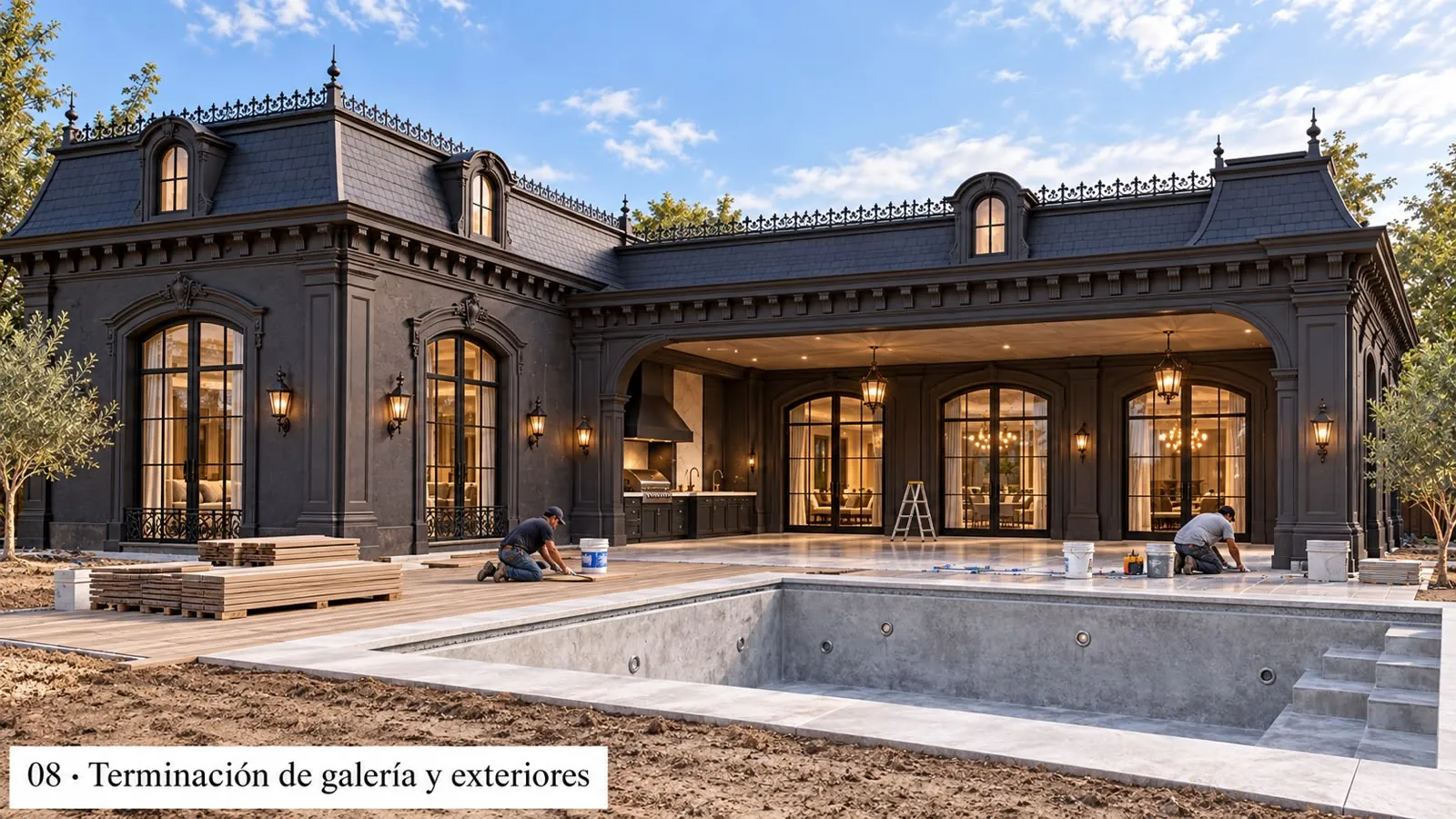 Modelo Argentina estilo Gótico, etapa de obra 8 de 9