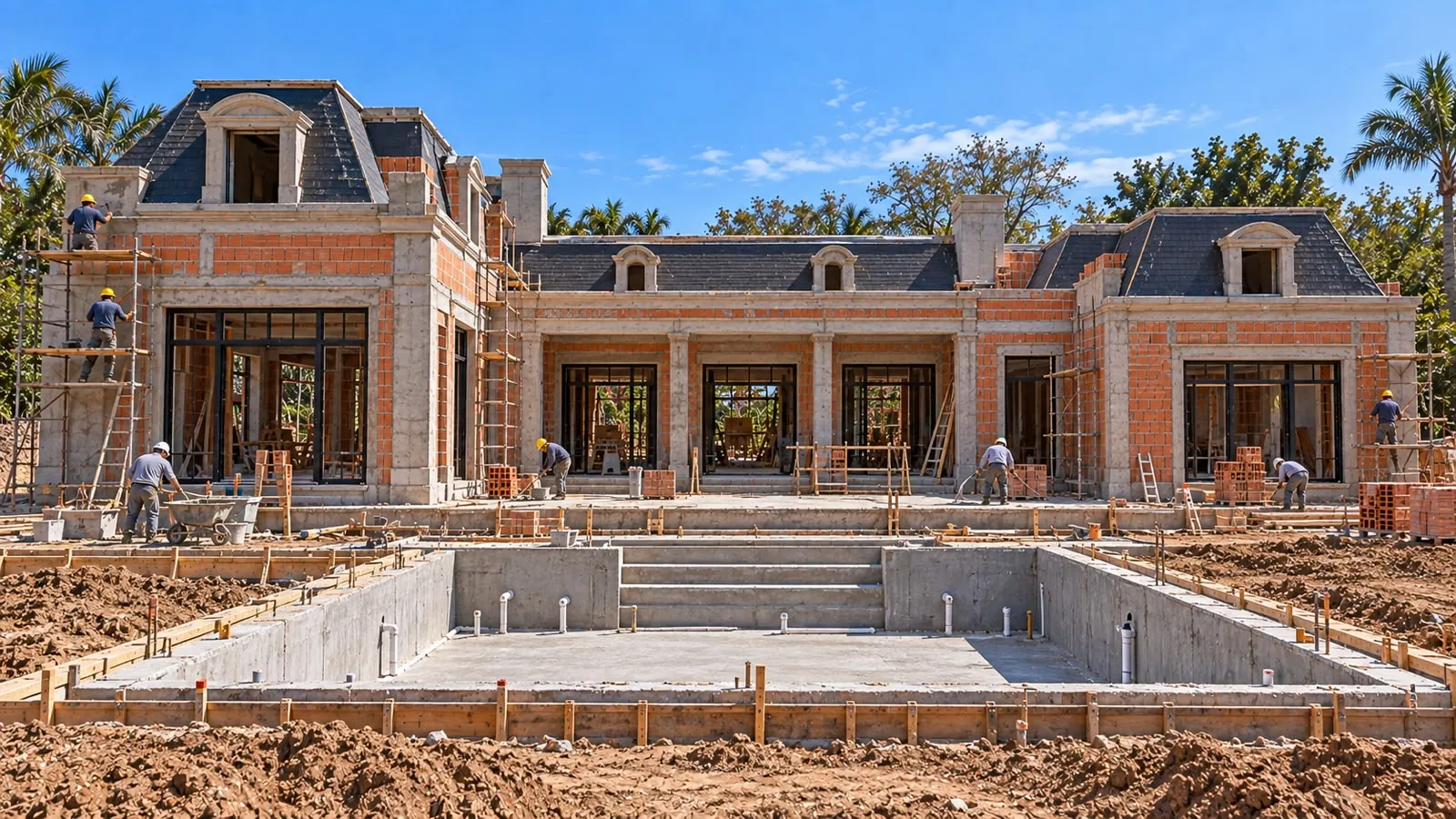 Modelo Francia estilo Francés, etapa de obra 5 de 5