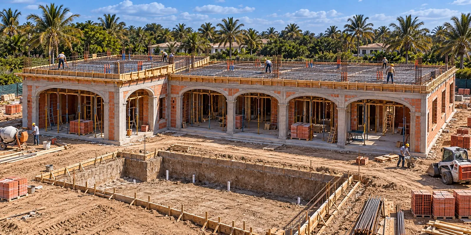 Modelo Francia estilo Romano, etapa de obra 3 de 5
